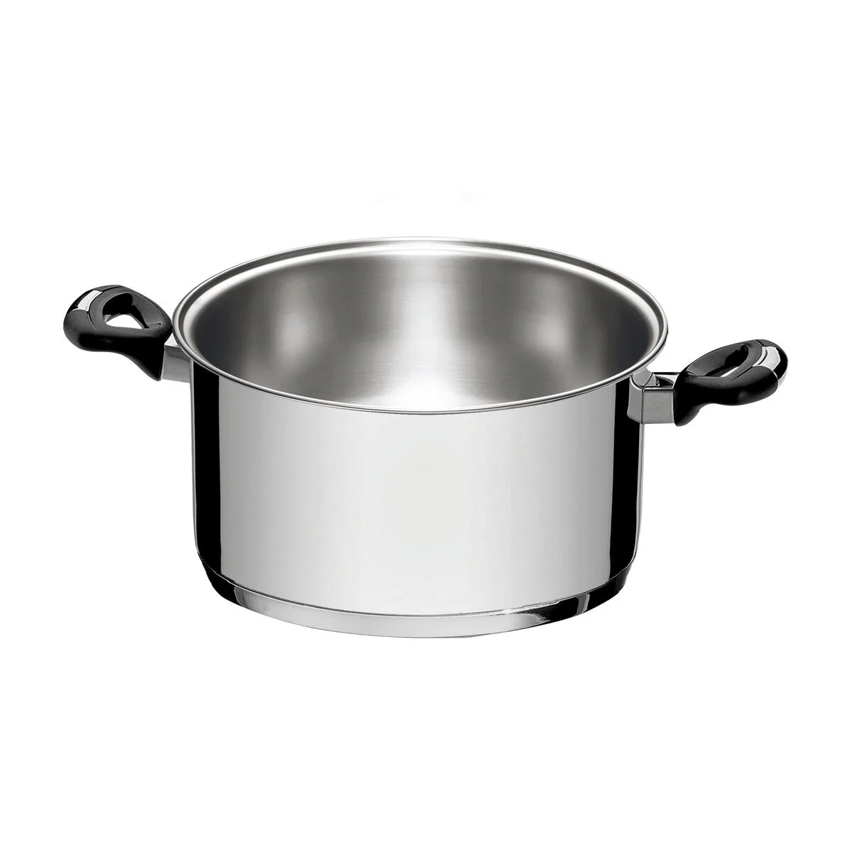 Caçarola funda Tramontina em aço inox fundo triplo