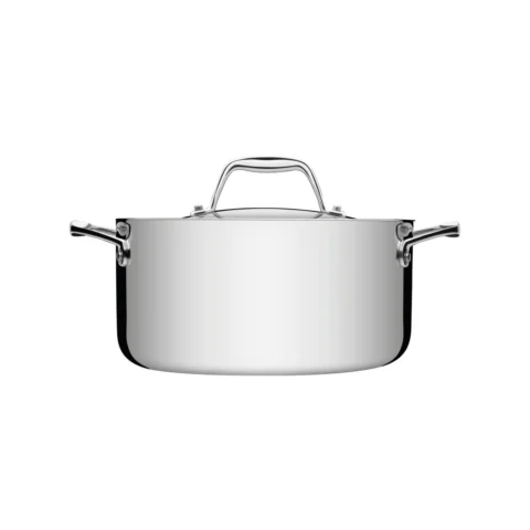 Caçarola Funda Tramontina Trix Aço Inox 3,5 L com Tampa
