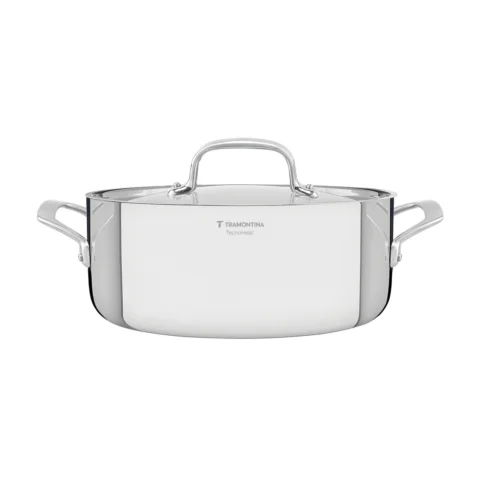 Caçarola Aço Inox Tramontina Chrono 24cm com 2 Alças