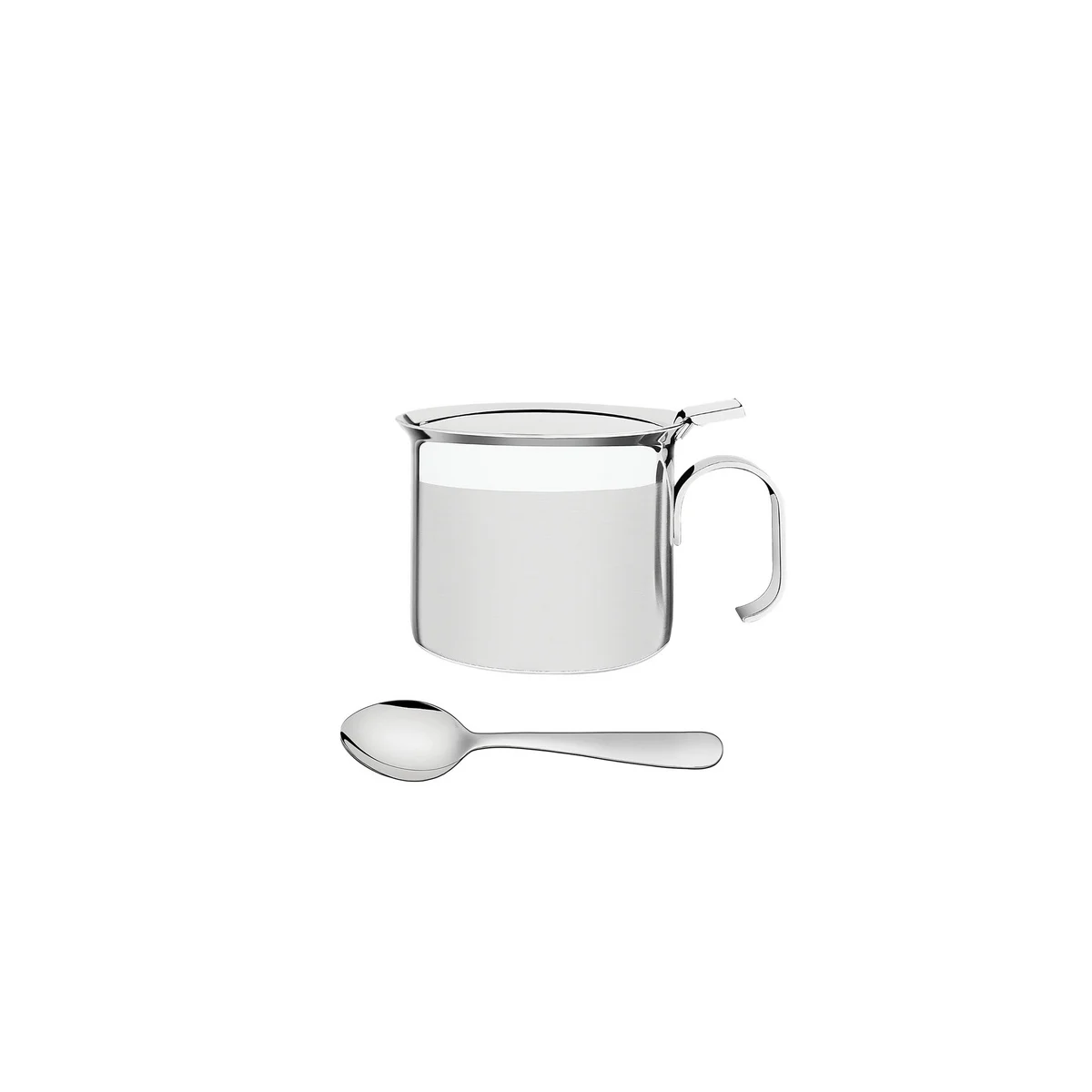 Açucareiro Tramontina Buena aço inox com colher 350 ml