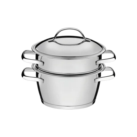 Cuscuzeira Tramontina Allegra aço inox 2 peças