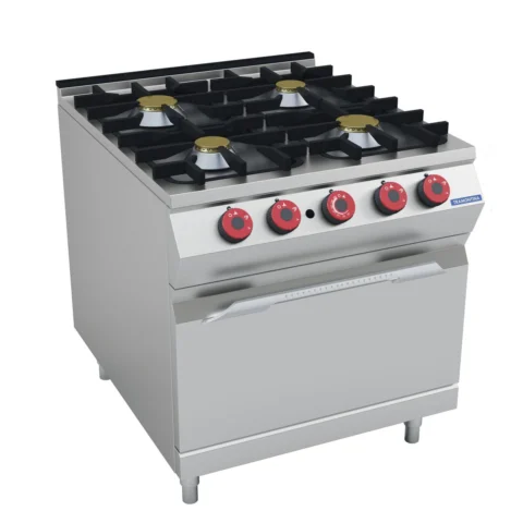 Fogão a gás Tramontina 4 bocas com forno e acabamento em inox