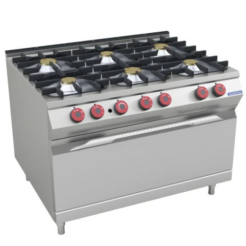 Fogão a gás aço inox com maxi forno N120X70