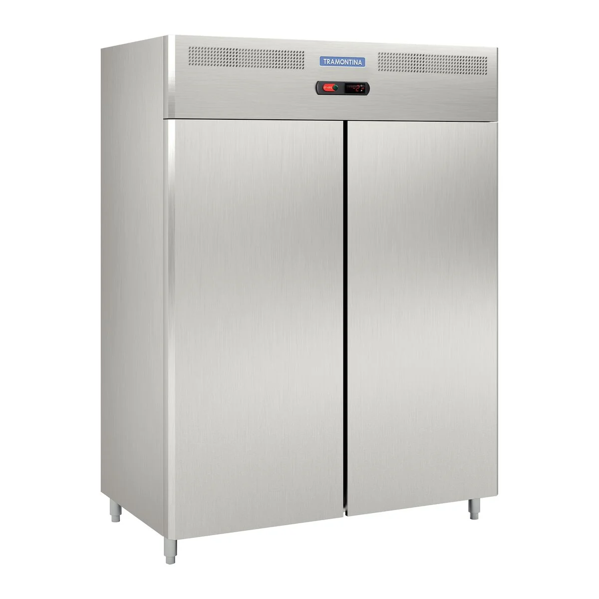 Refrigerador aço inox N1340L, portas de aço inox