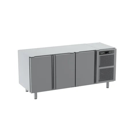 Balcão freezer aço inox sem tampo 3 portas