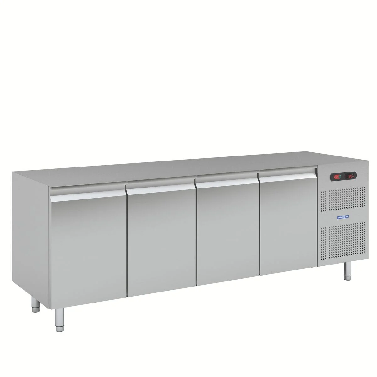 Balcão horizontal aço inox refrigerado 4 portas 50HZ