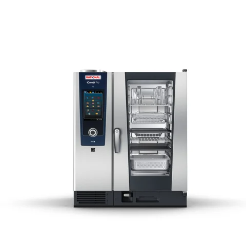 Forno combinado a vapor elétrico aço inox 10GN 380V PRO