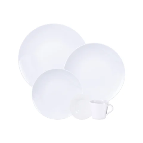 Aparelho de Jantar Leonora Tramontina 20 Peças em Porcelana