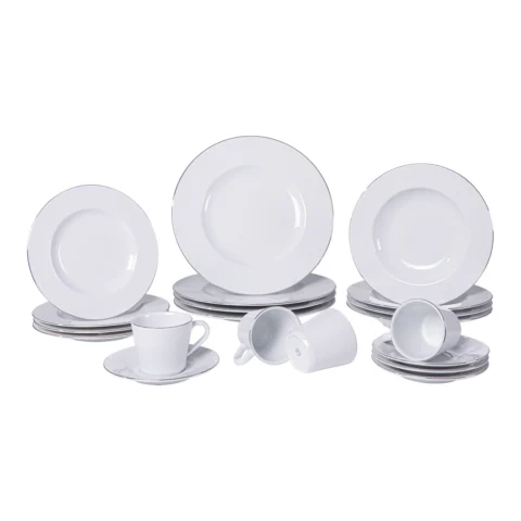 Aparelho de Jantar Joana 20 Peças em Porcelana Decorada