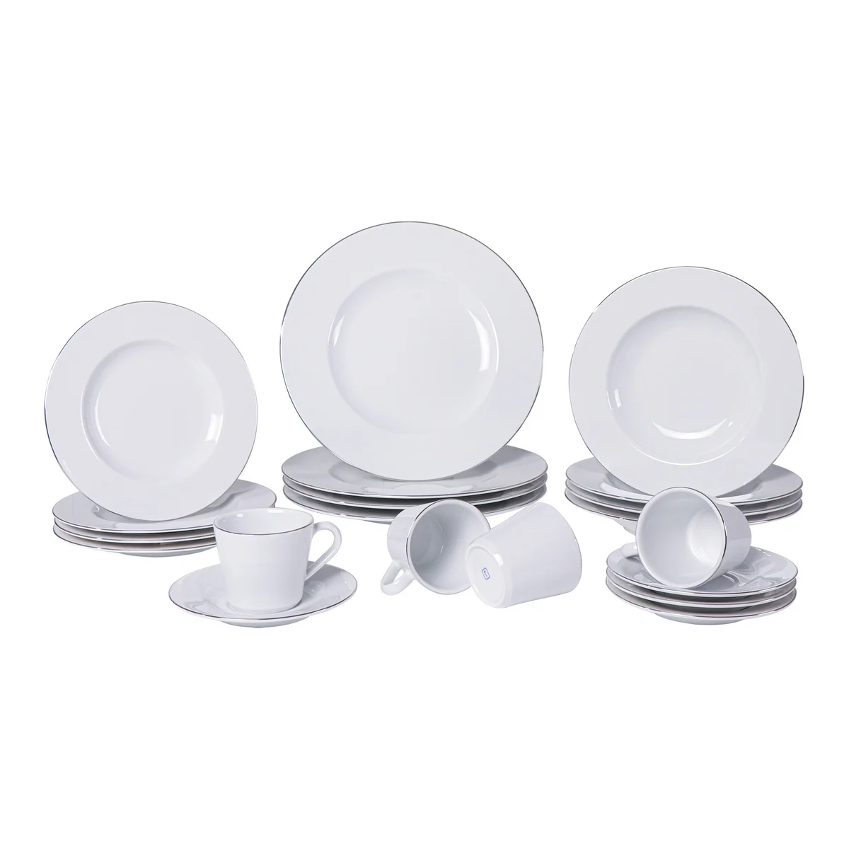 Aparelho de Jantar Joana 20 Peças em Porcelana Decorada