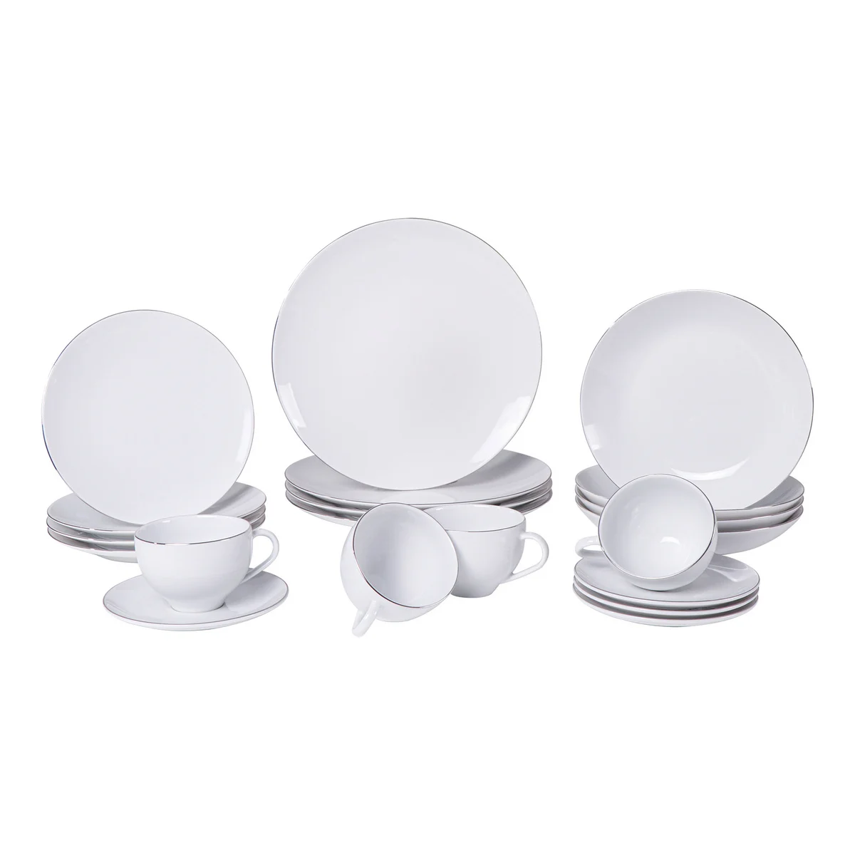 Aparelho de Jantar Atena 20 Peças em Porcelana Tramontina