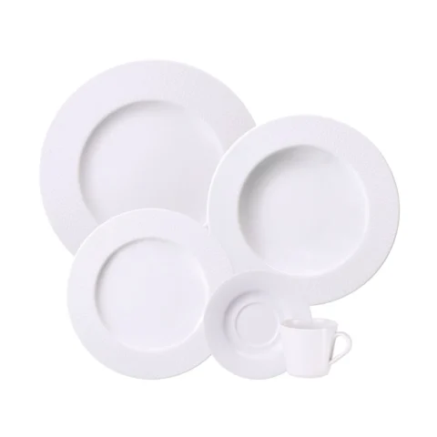 Aparelho de Jantar Mesh Tramontina em Porcelana 20 Peças