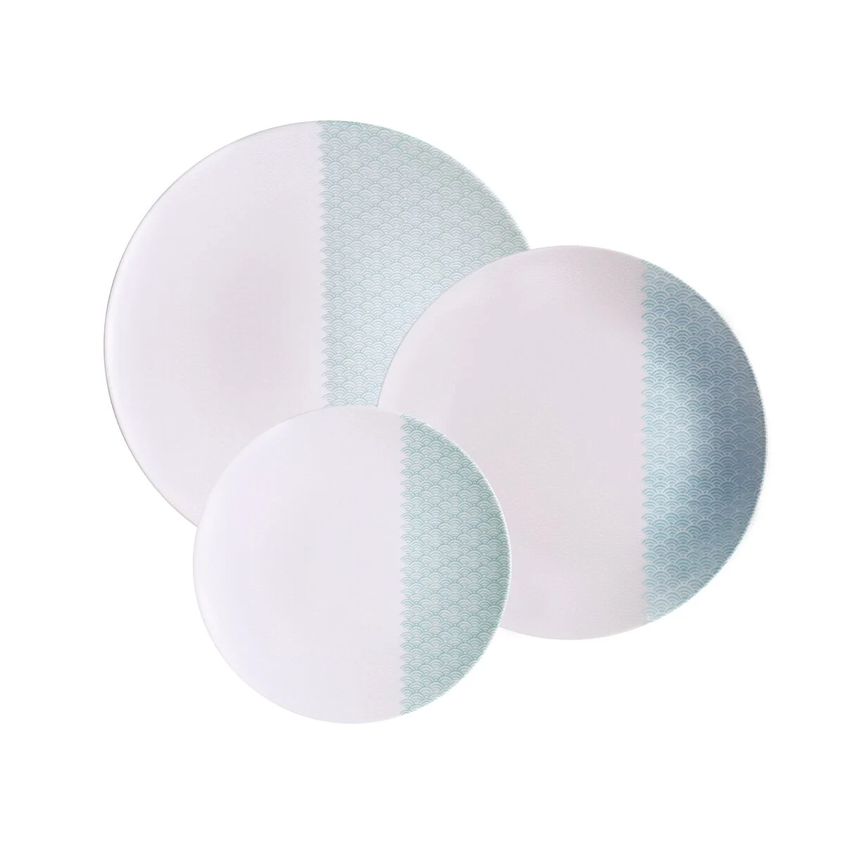 Jogo de Pratos Tramontina Aquarius Porcelana Decorada 12 Peças