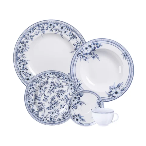 Aparelho de Jantar Azzura em Porcelana 20 Peças