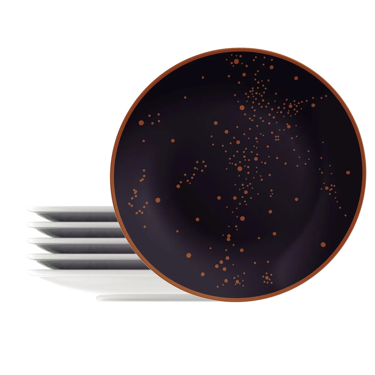Prato Raso Tramontina Valentina Porcelana Decorada 28 cm - 6 Peças