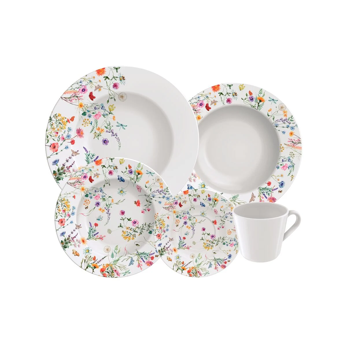 Aparelho de Jantar Ana Cecilia 20 peças em porcelana