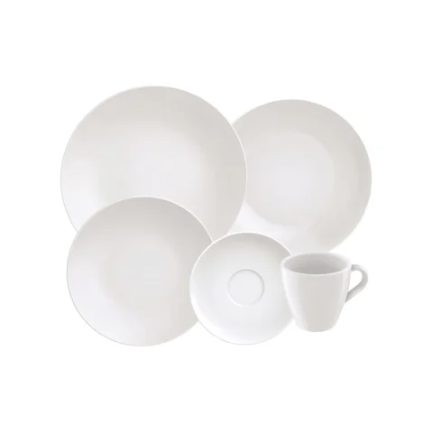 Aparelho de Jantar Silvia Tramontina Porcelana 20 Peças