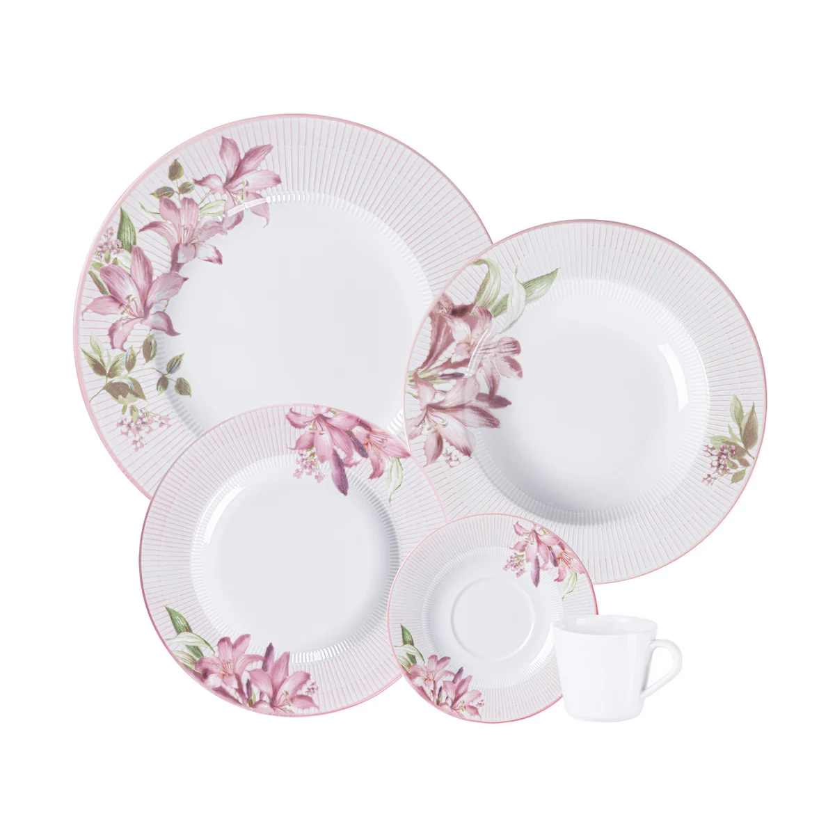 Aparelho de Jantar Dominique em Porcelana 20 Peças