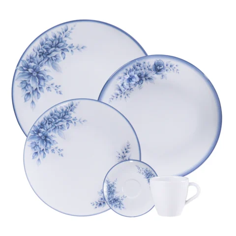 Aparelho de Jantar Chá Royal Tramontina 20 Peças em Porcelana