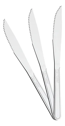 60 Facas Churrasco Aço Inox Búzios 4 pol Fibag - Tramontina