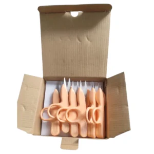 Kit 12 Tesoura Arremate Tic Tac Cortar Linha Sem Ponta