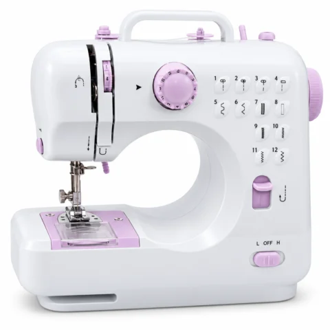 Mini Máquina de Costura Doméstica 12 Pontos Bivolt