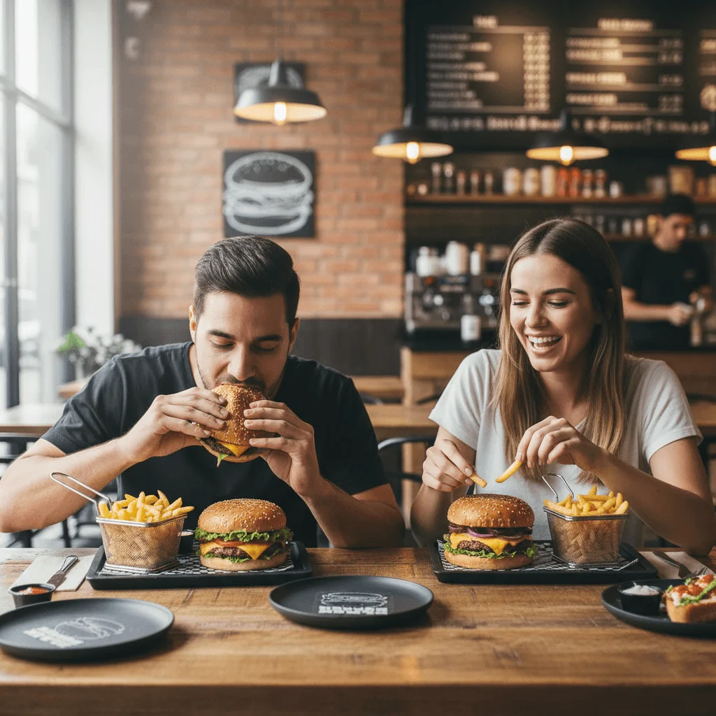 Prato Raso Tramontina Black Burger 20 Cm Polietileno - Imagem 7